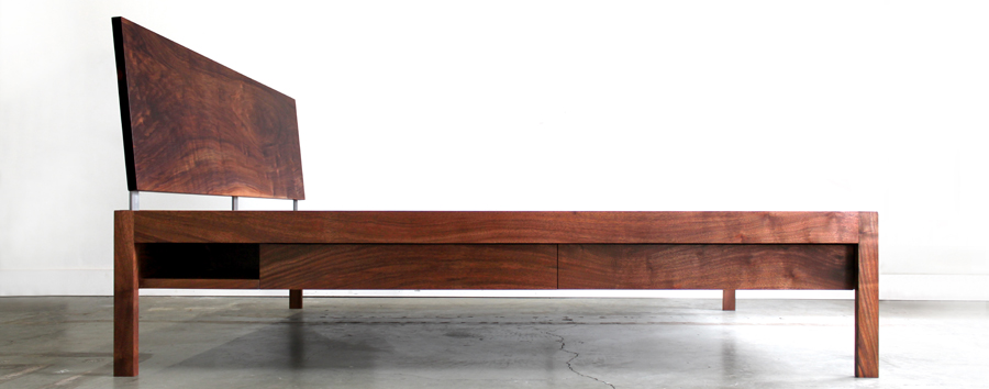handmade solid wood wood loft bed by Chadhaus